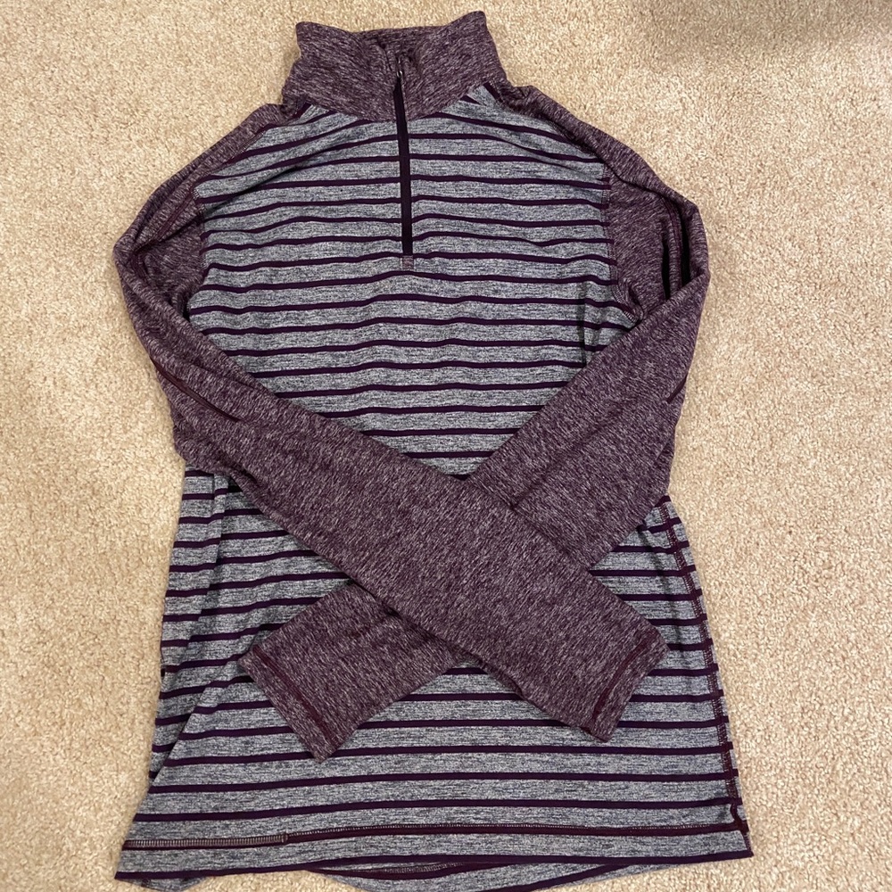 lululemon striped pull over